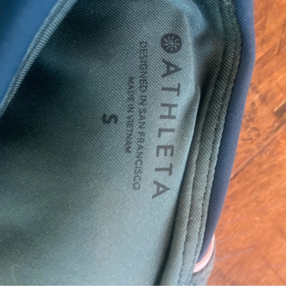 Athleta Colorblock Crop Bikini Top A-C size S Green - Picture 5 of 5